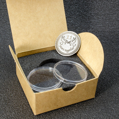 Personalized Steel Coin "11 Years Together" – Wedding Anniversary Gift for 11th Steel Anniversary