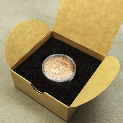 Personalized Copper Coin for Copper or Other Wedding Anniversary — Custom Date & Engraved Gift