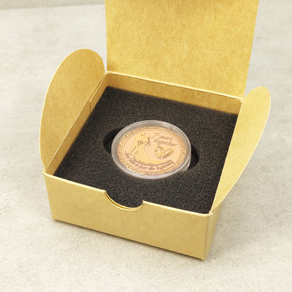 Commemorative Copper Coin "7 Years Together" - Unique Personalized Anniversary Gift