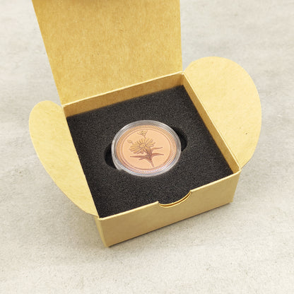 Copper Daisy Coin – Custom Personalized Coin Gift