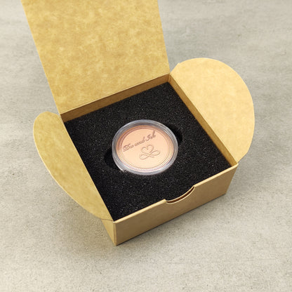 Personalized Copper Coin "I Love You" — Romantic Gift for Your Loved One