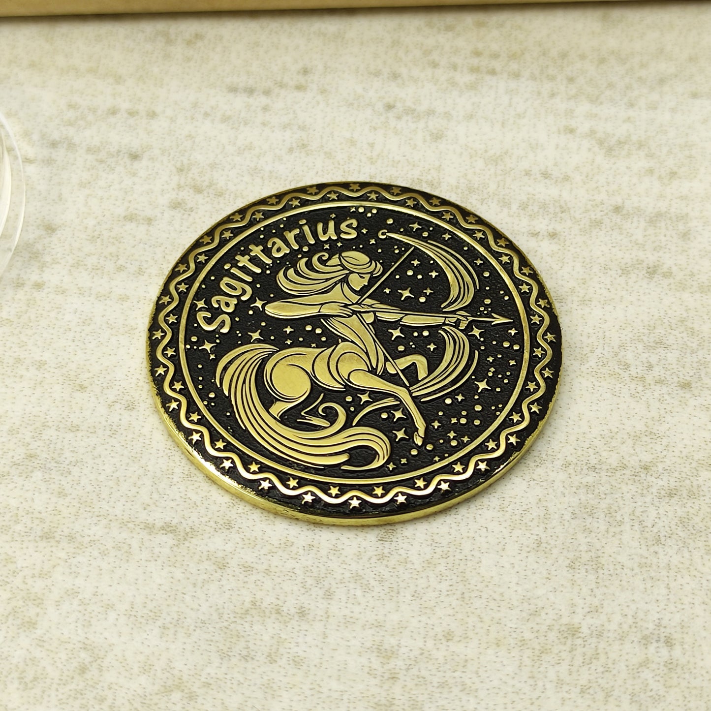 Sagittarius Zodiac Sign Brass Coin - Personalized Gift for Sagittarius