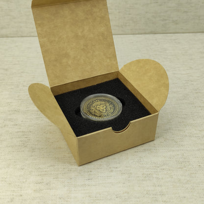 Leo Brass Zodiac Medal — Custom Engraved Personalized Gift