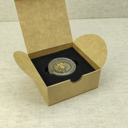 Virgo Brass Zodiac Coin — Custom Engraved Astrological Talisman