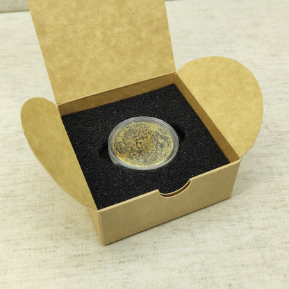 Brass "Moon" Coin with Realistic Relief – Collectible Coin with Customization