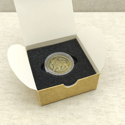 Brass Coin of the Eastern Zodiac — Year of the Ox with Personalization