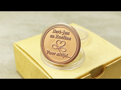 Custom Copper Coin with Text – Personalized Engraved Gift Coin